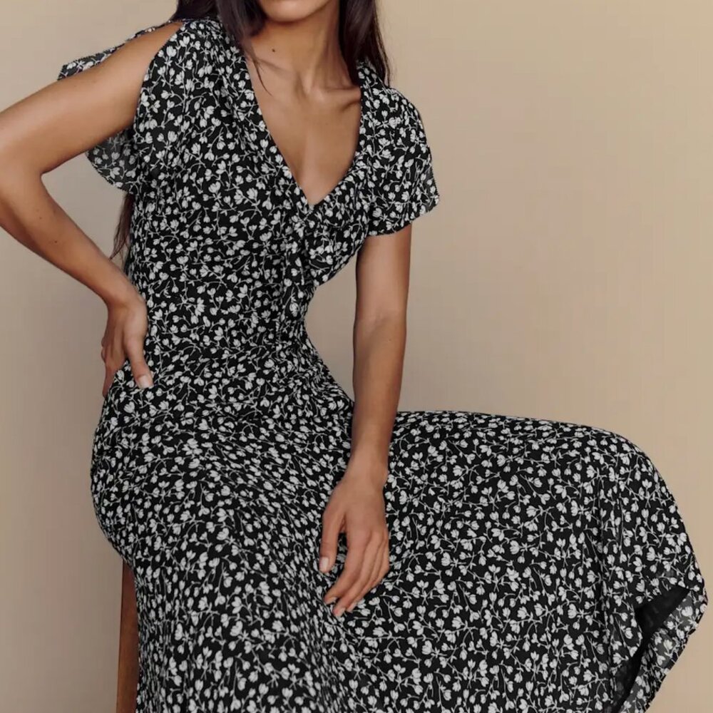 Reformation Talleen Dress | Color scheme: Maria